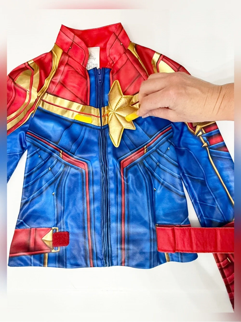 Disney Deluxe Captain Marvel Costume Set - Blue & Red - 5/6